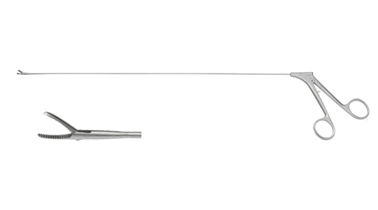 Tracheal foreign-body foceps(crocodile jaw,single open)