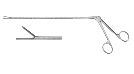 Tracheal foreign-body foceps(upward open)