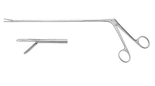 Tracheal foreign-body foceps(down open)
